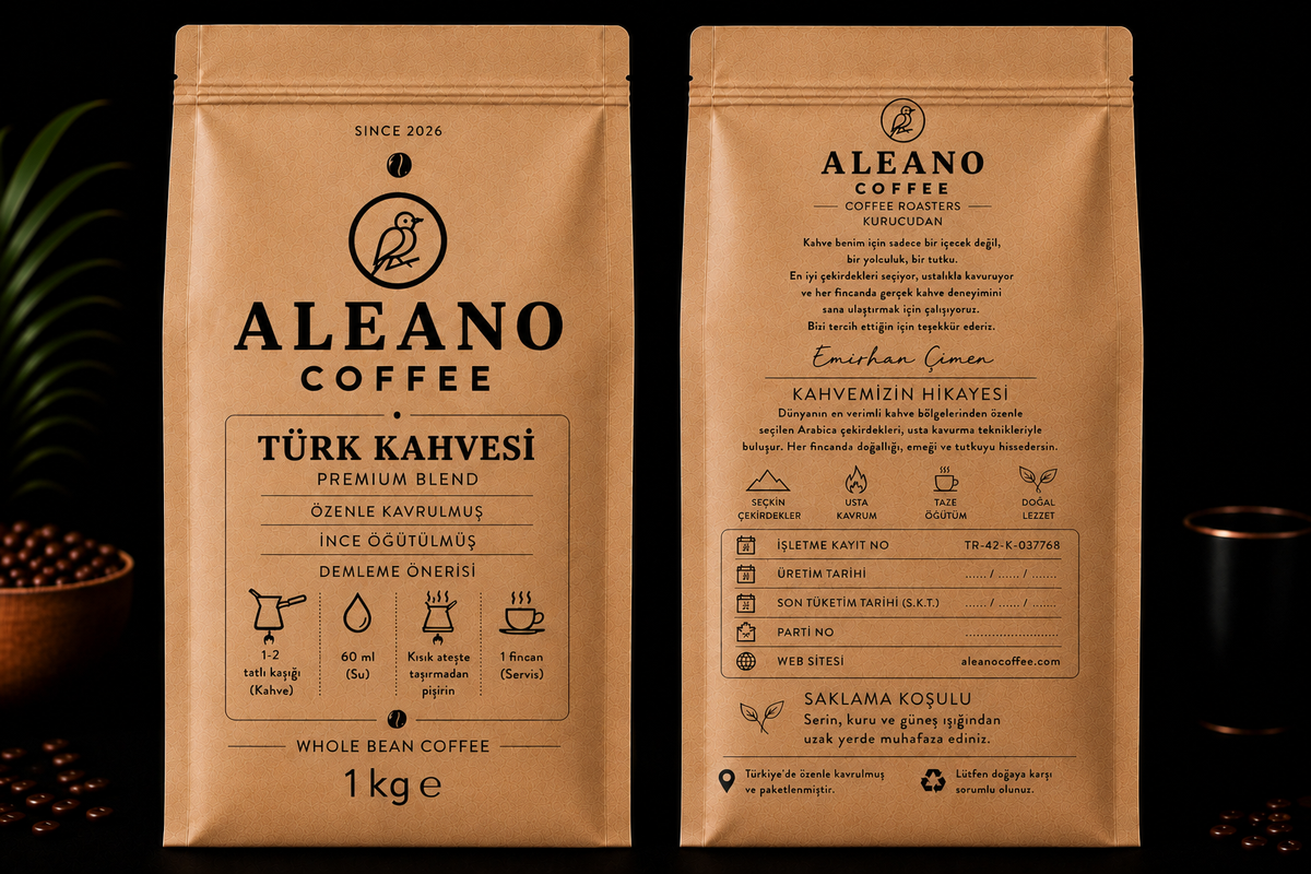 ALEANO COFFEE Türk Kahvesi Premium Blend - 1 kg